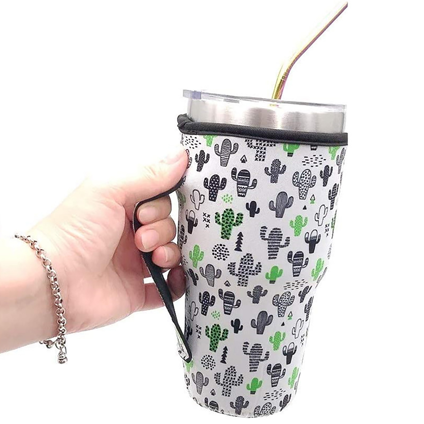 30-32 oz Reusable Neoprene Insulated Sleeves Cup Cover, custom koozie with logo imprint 6