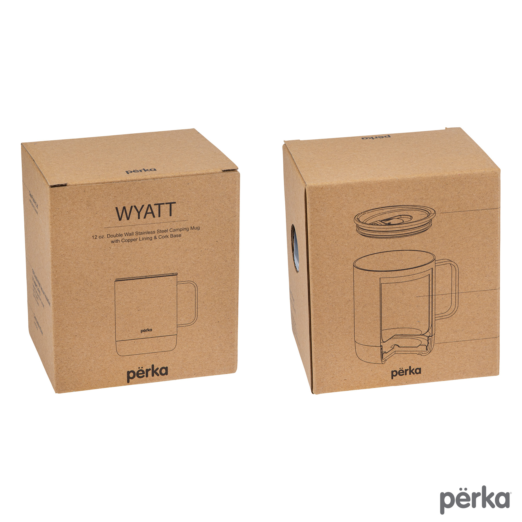 Perka® Wyatt 12 oz. Double Wall, Stainless Steel Camping Mug 17