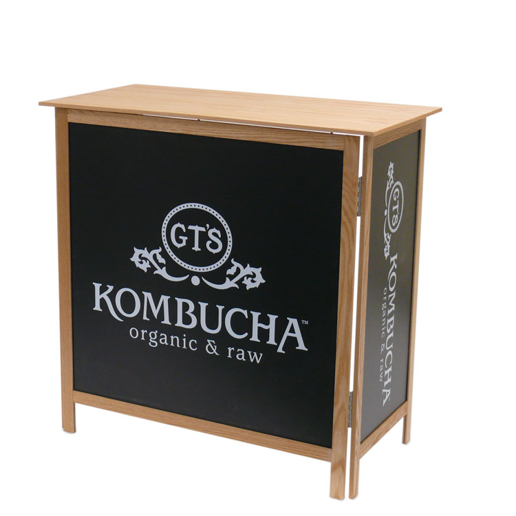 Folding Table Beverage Floor Display