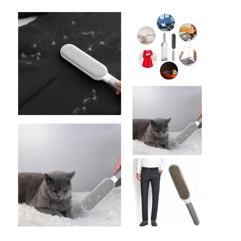 Double-Sided Reusable Pet Hair Removal Brush