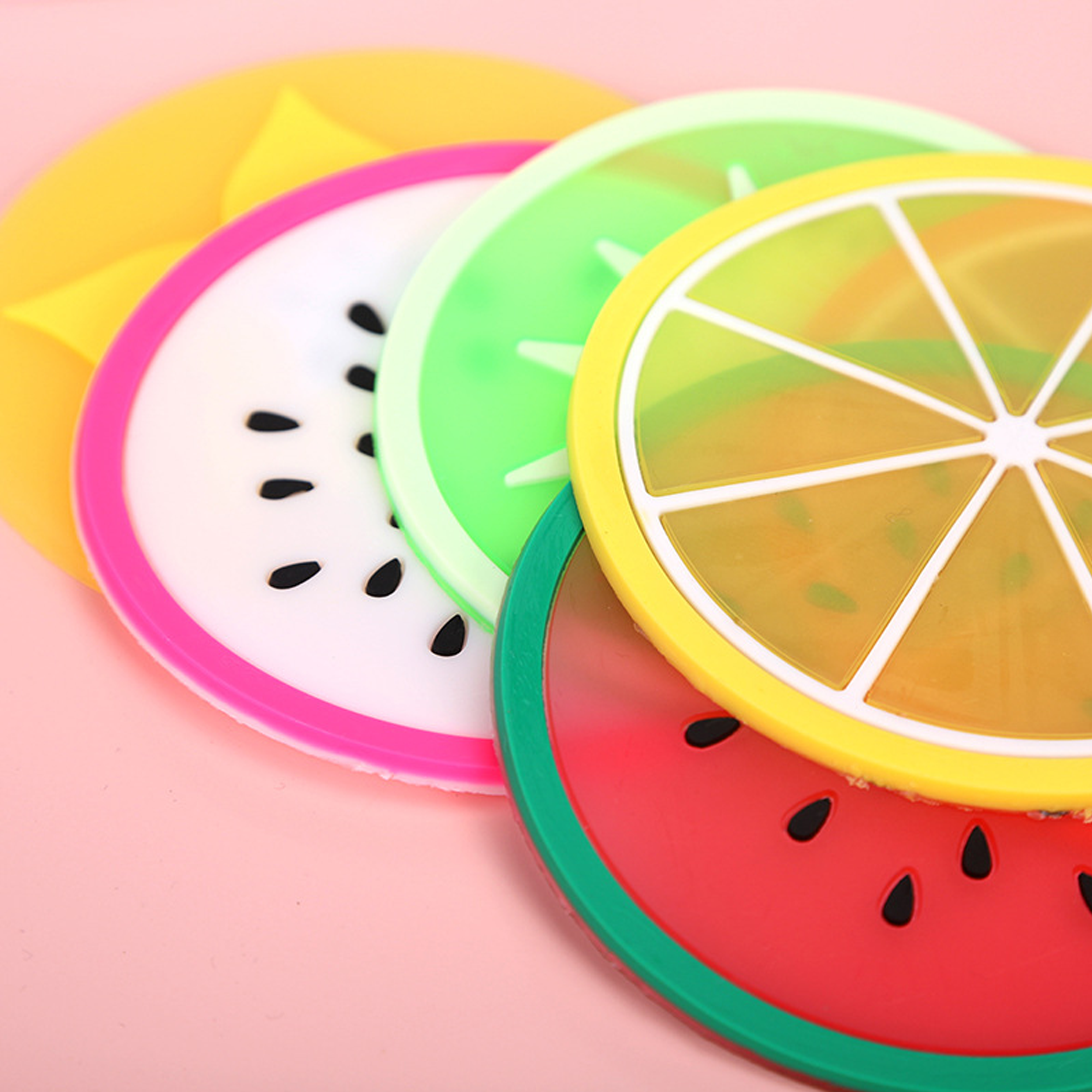 Pvc Round Coasters 4"*4" 3