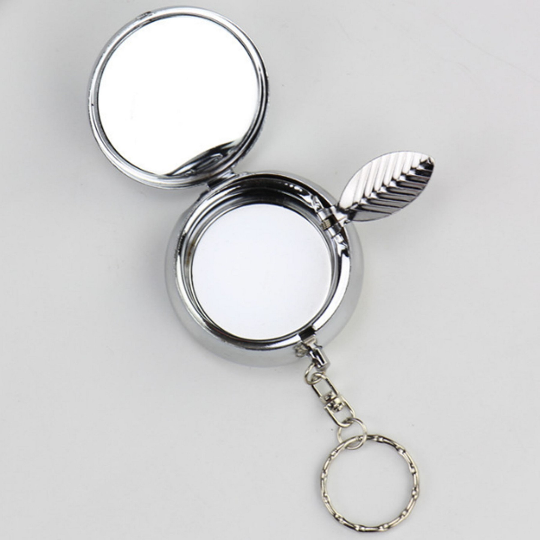 Cylindrical Keychain /Ashtray With Key Ring 3
