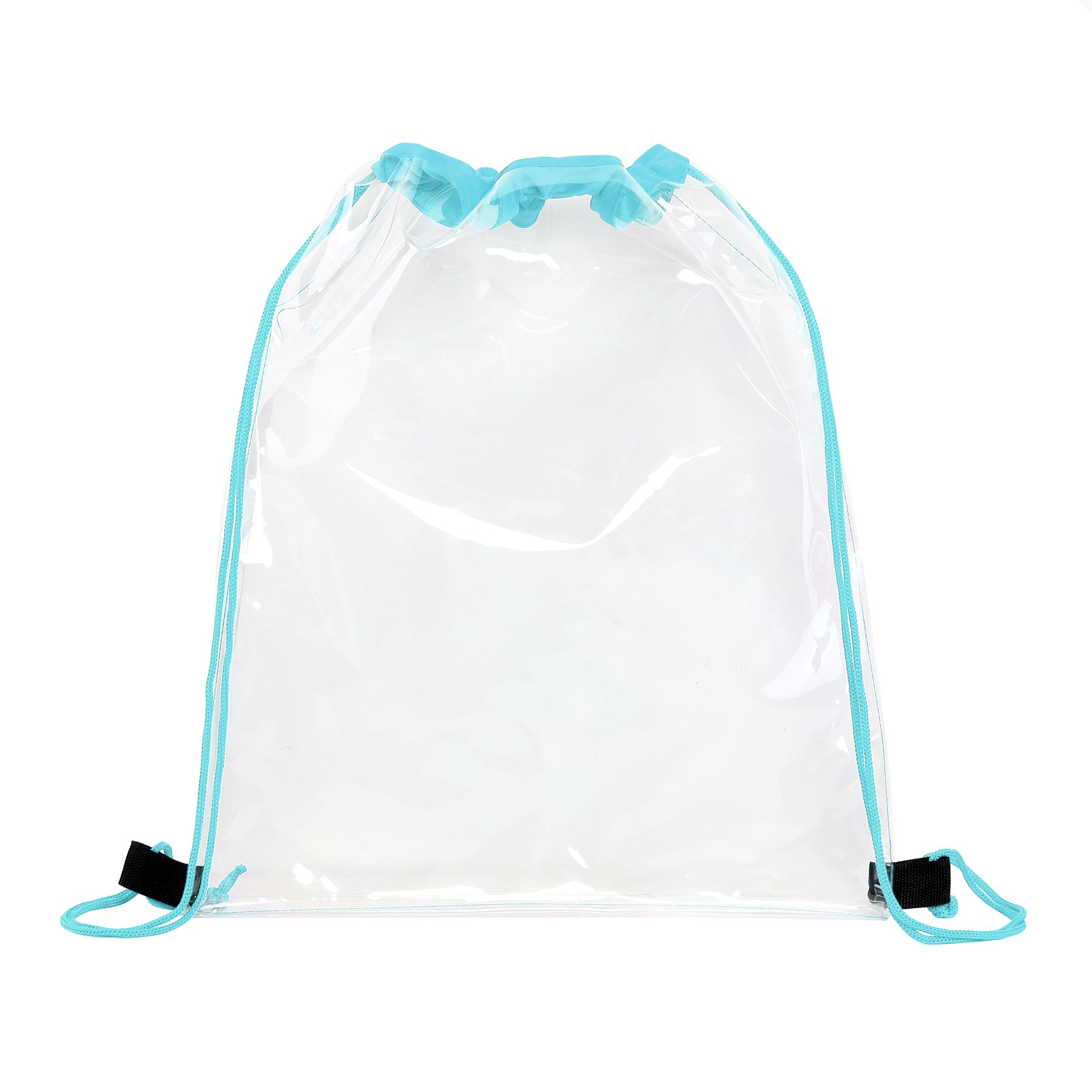 Large Clear Water-Resistant Stadium Drawstring Backpack 20
