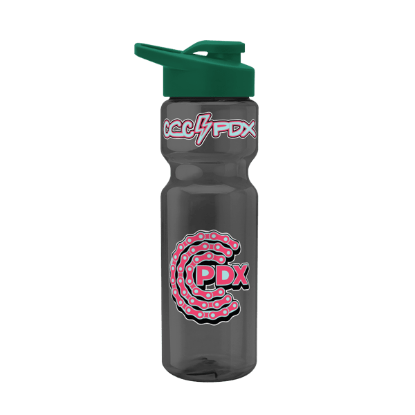 Blazer 28oz Transparent Bike Bottle w/Drink-thru Lid 2374