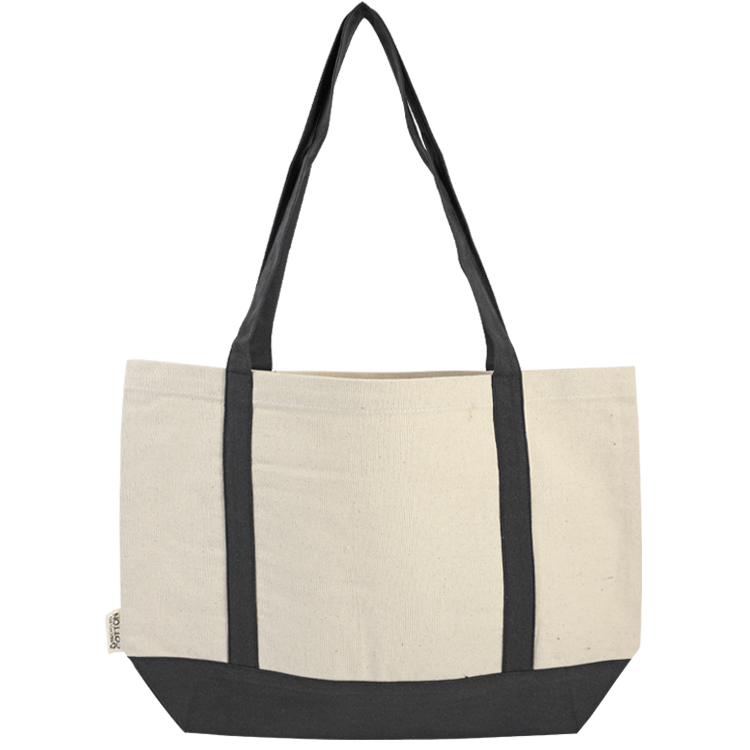 Dallas Recycled Cotton Front Pocket Tote, custom tote bag with logo imprint 3