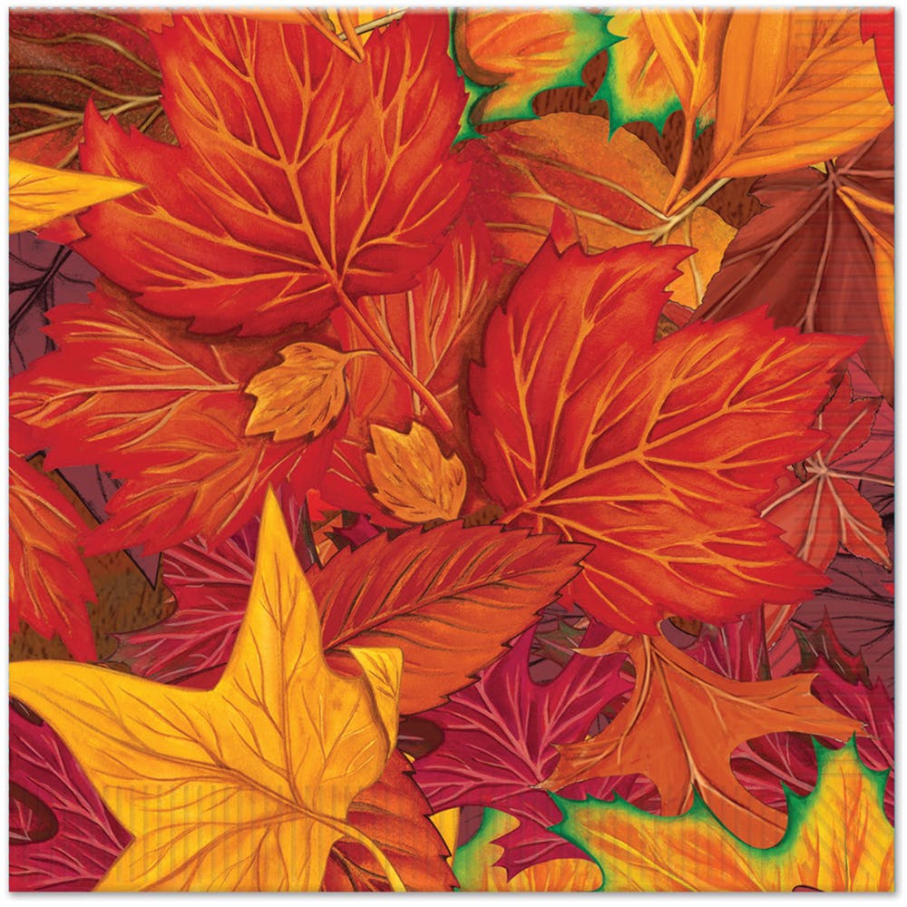 Fall Leaf Napkins 2-Ply 16 Pack 2