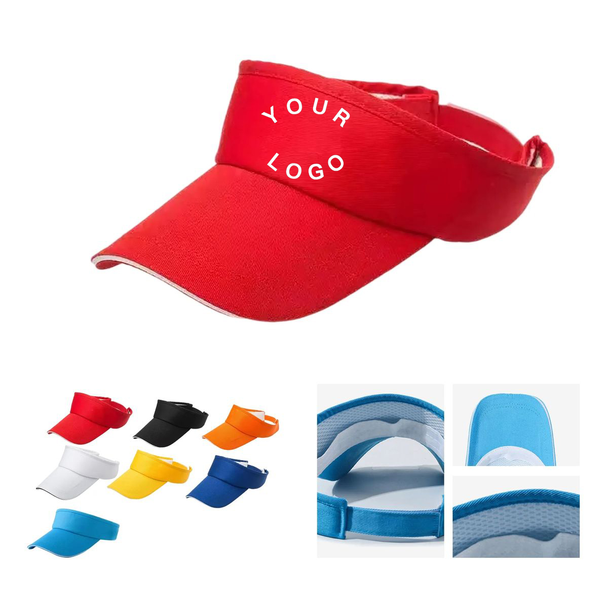 Open Top Sports Visor Hat with Comfortable Fit 2