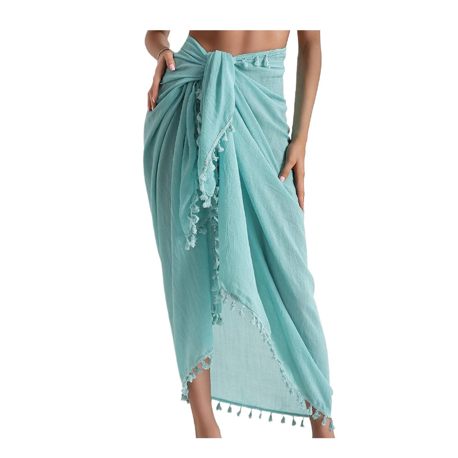 Women's Swimwear Beach Sarong Cover Up w/ Tassel 8