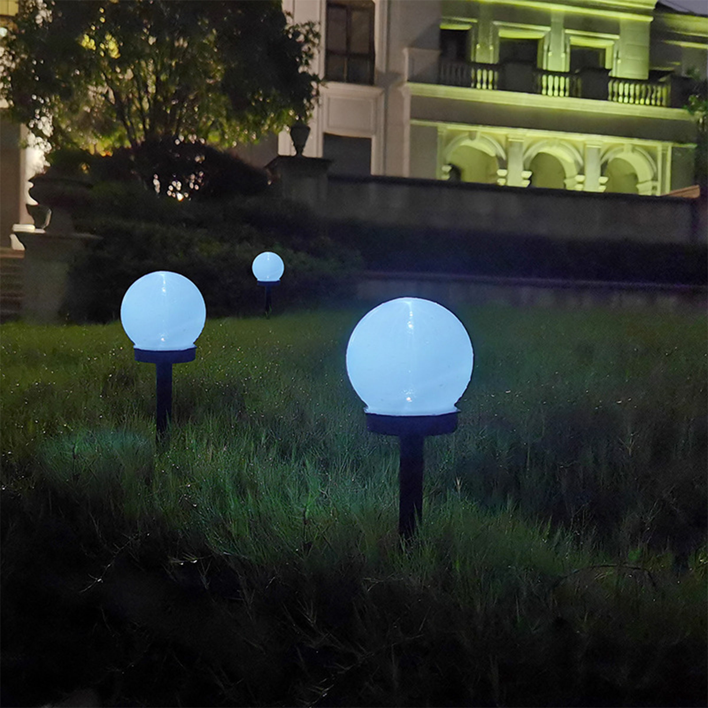 Polypropylene Outdoor Garden Solar Courtyard Light 6
