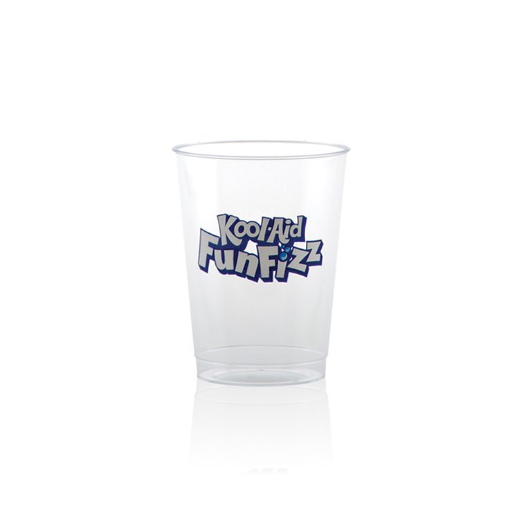 10 oz Hard Plastic Smooth Cup Clear Tradition Print 3