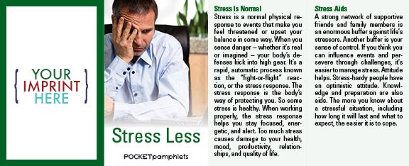 POCKET PAMPHLET - Stress Less Pocket Pamphlet 1