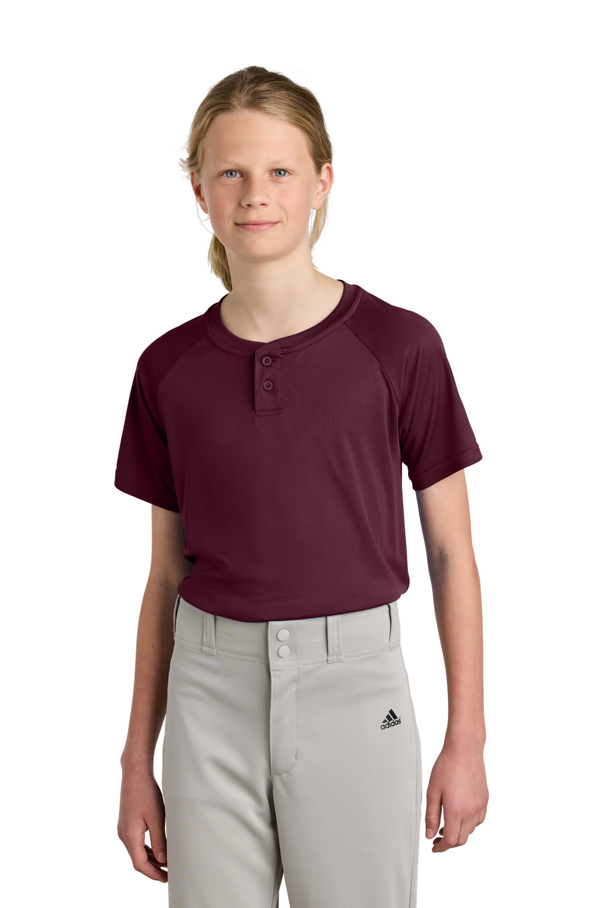 Sport-Tek Youth PosiCharge Competitor 2-Button Henley YST359 23