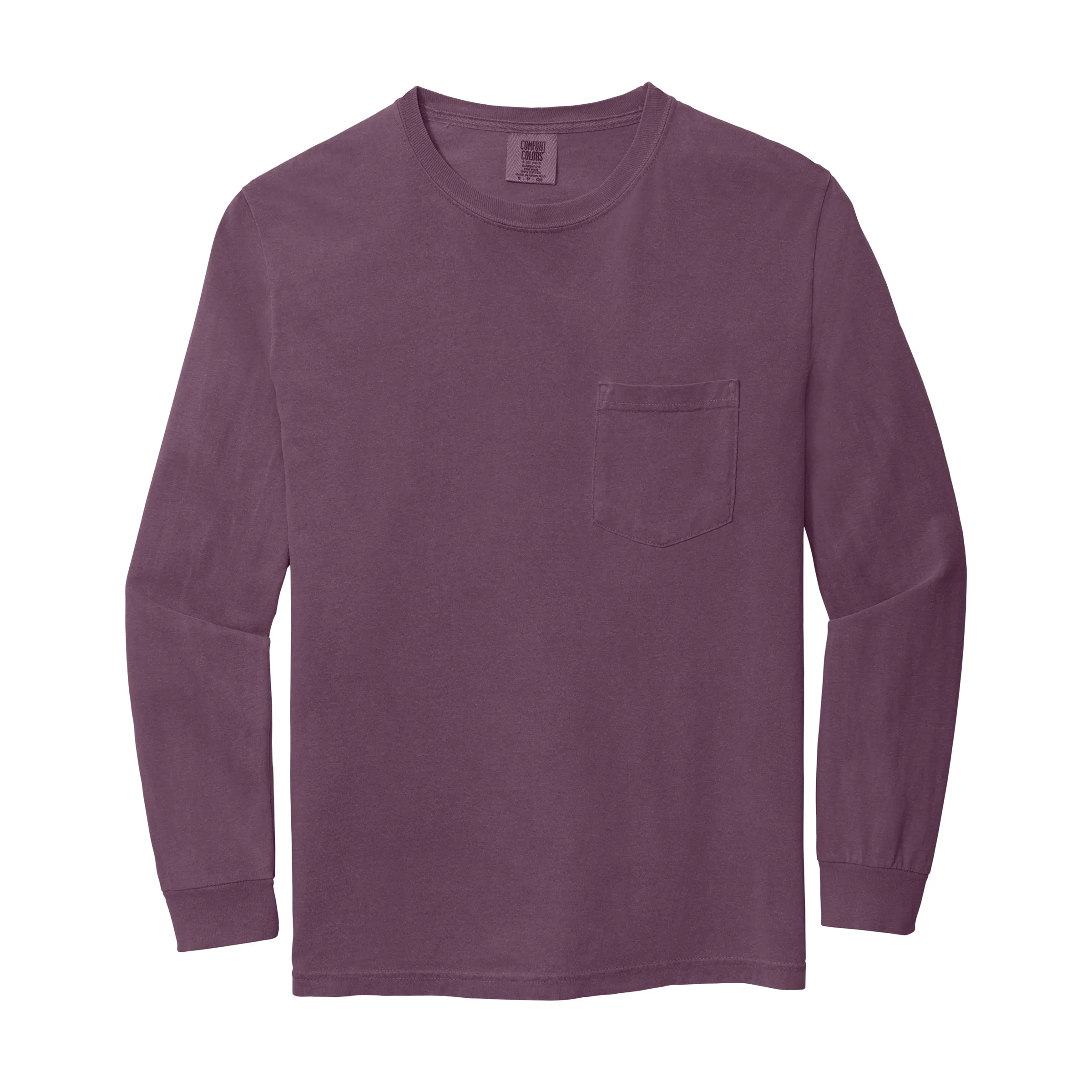 COMFORT COLORS ADULT 6.1 OZ LONG-SLEEVE POCKET T-SHIRT 50