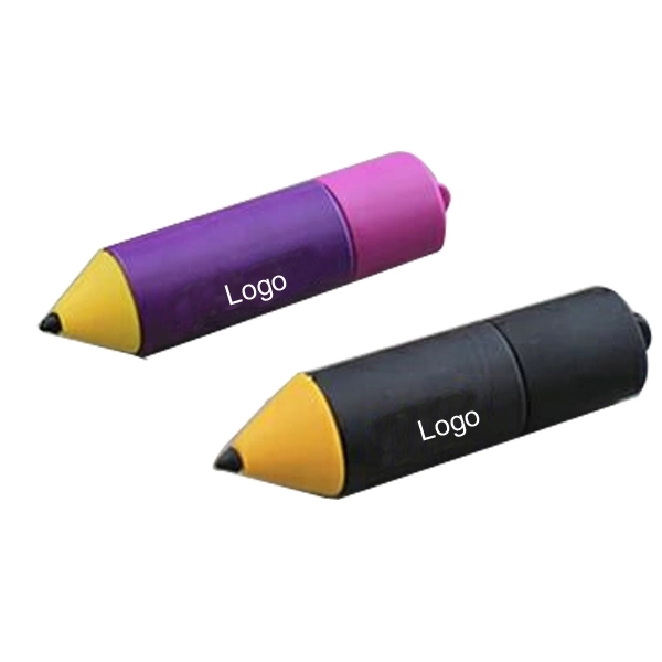 Custom 3D PVC USB Flash Drive Pencil 2