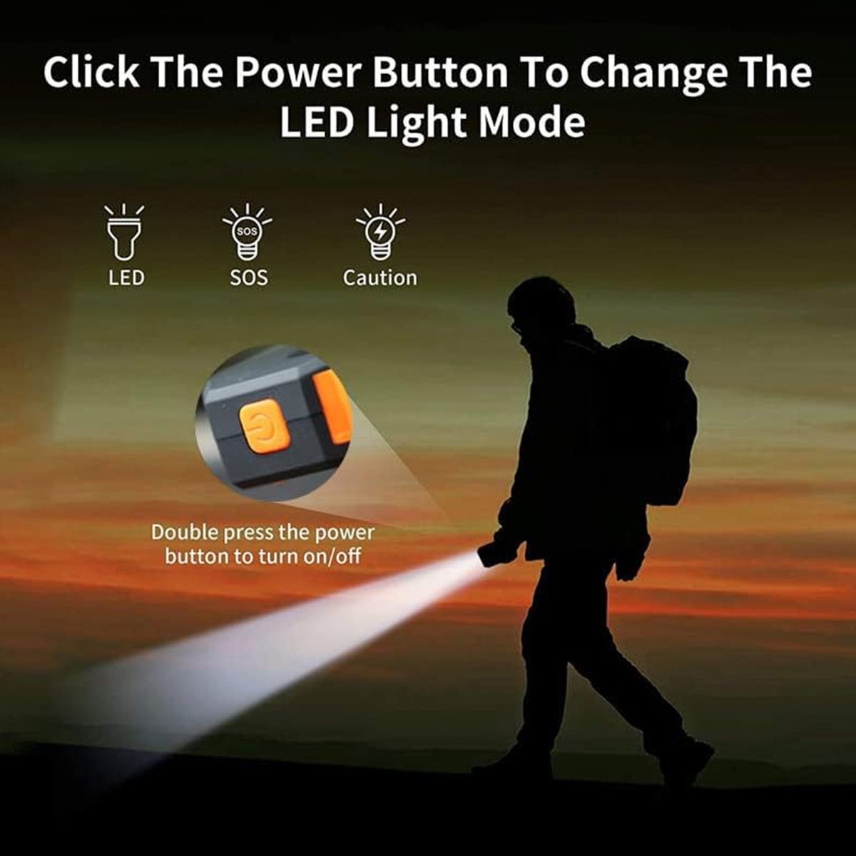 8000mAh Solar Phone Charger /Power Bank with Flash Light 8