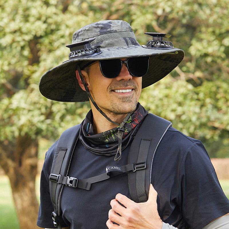 Detachable Wide Brim 2 Solar Fan Hat 9