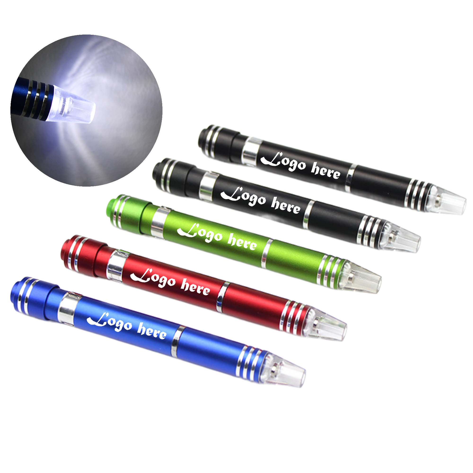 6-in-1 Multifunctional Screwdriver Pen with LED Light 2