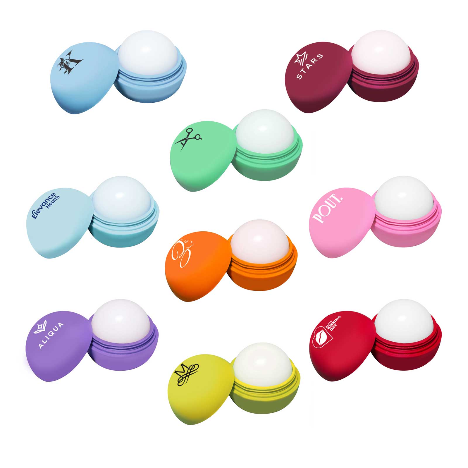 Round Scented Lip Balm 23