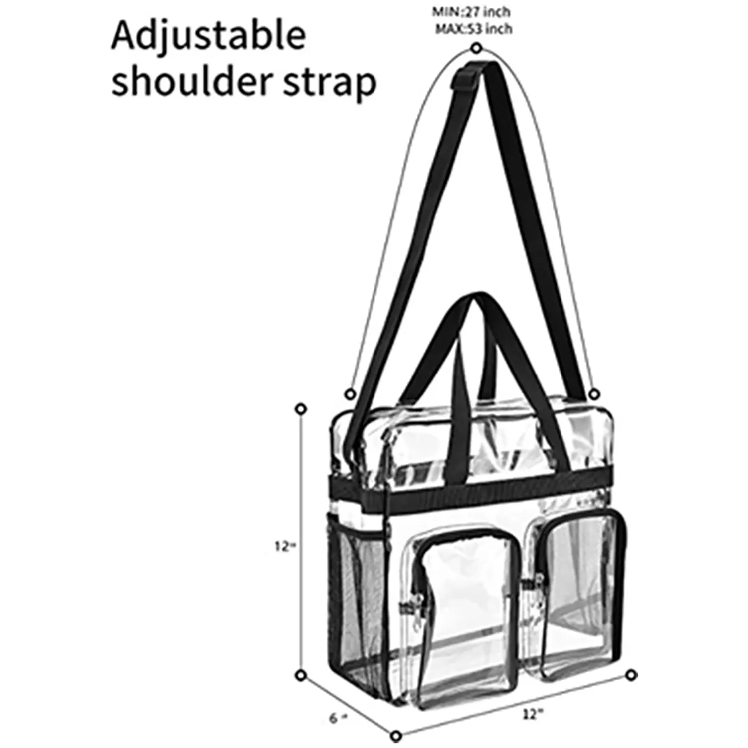 Large Capacity Transparent Bag 4