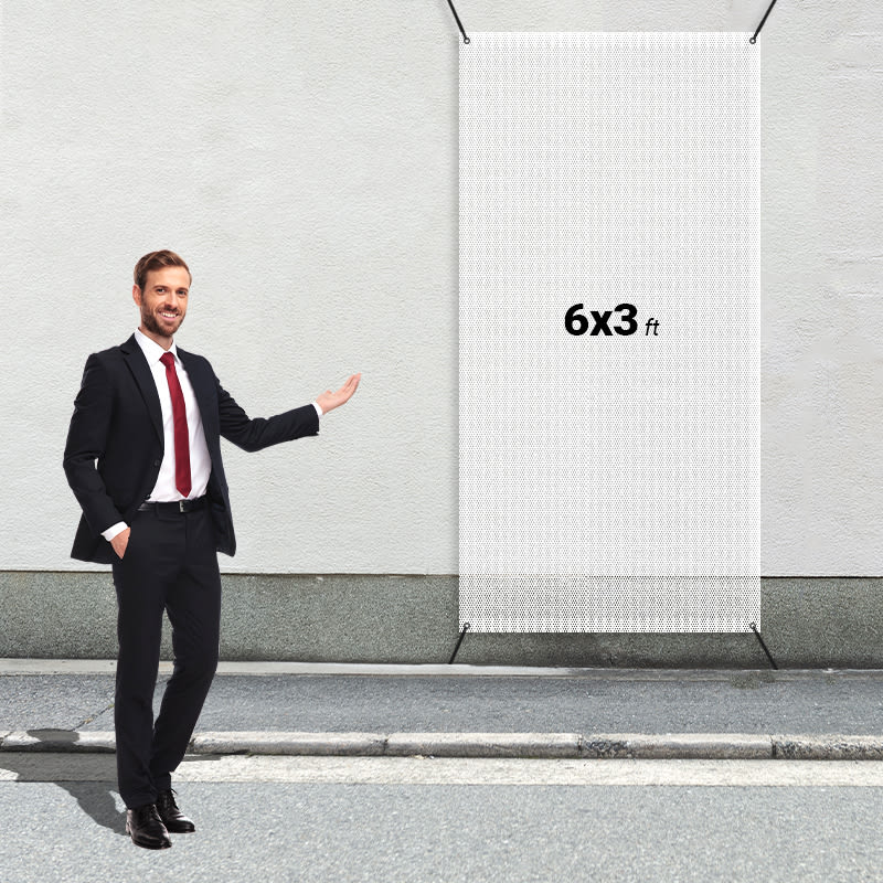 Custom 6' X 3' Mesh Banners 4