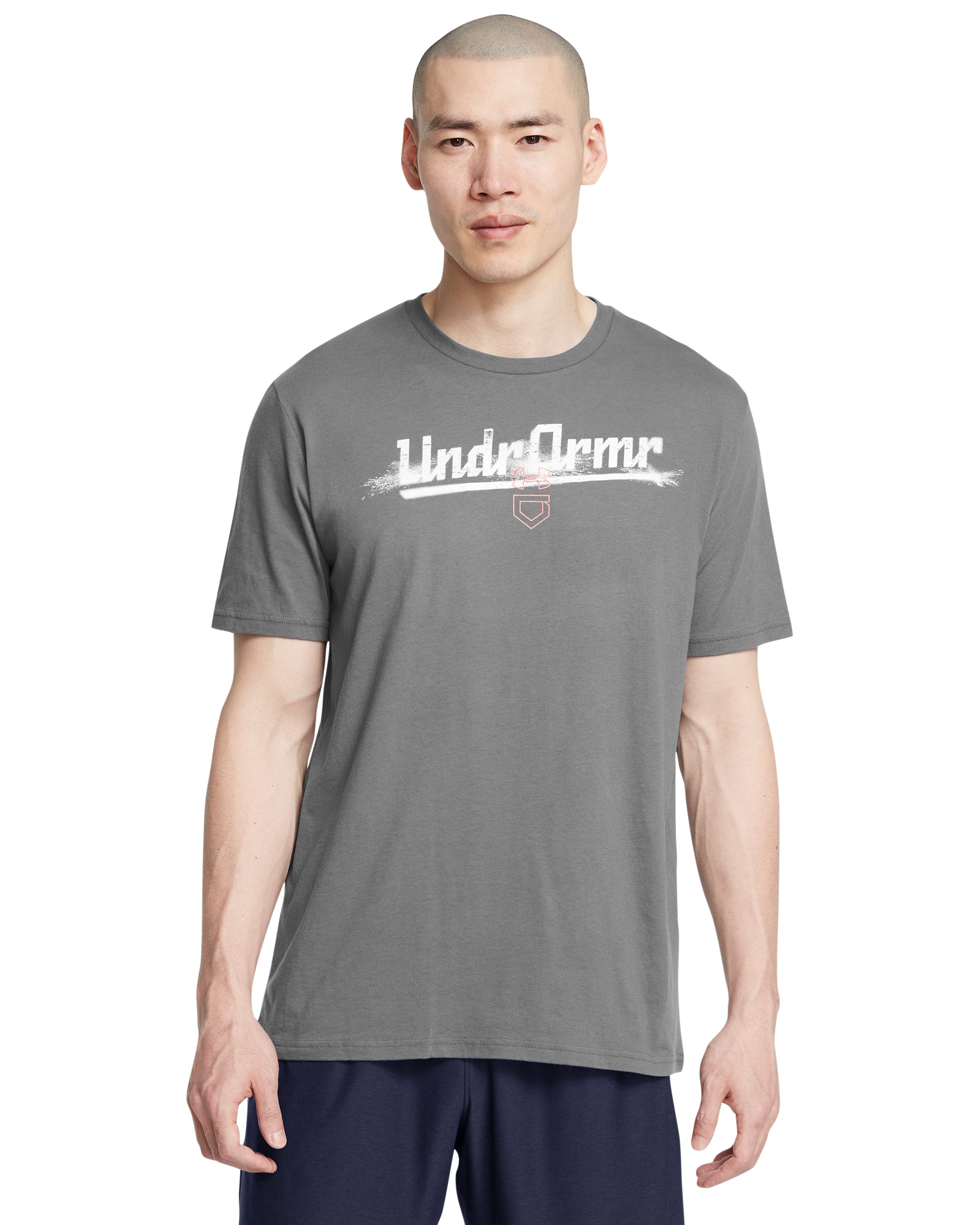 UA Baseball Script Worn Men's Short Sleeve 3