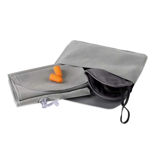 Travel Pillow Kit with Ear Plugs and Eye Mask 8