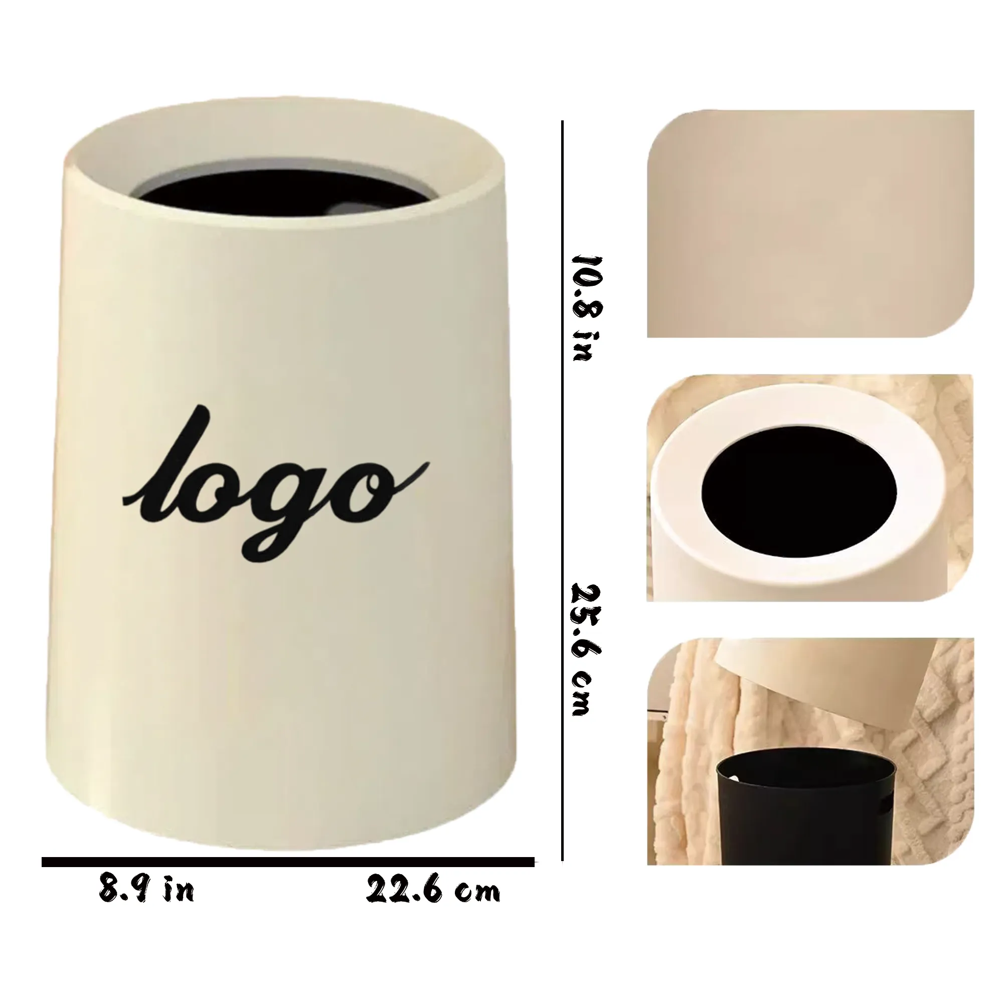Luxury Minimalist Trash Can 3