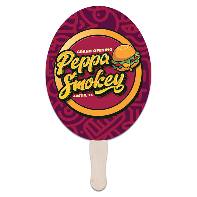 Oval Hand Fans 13