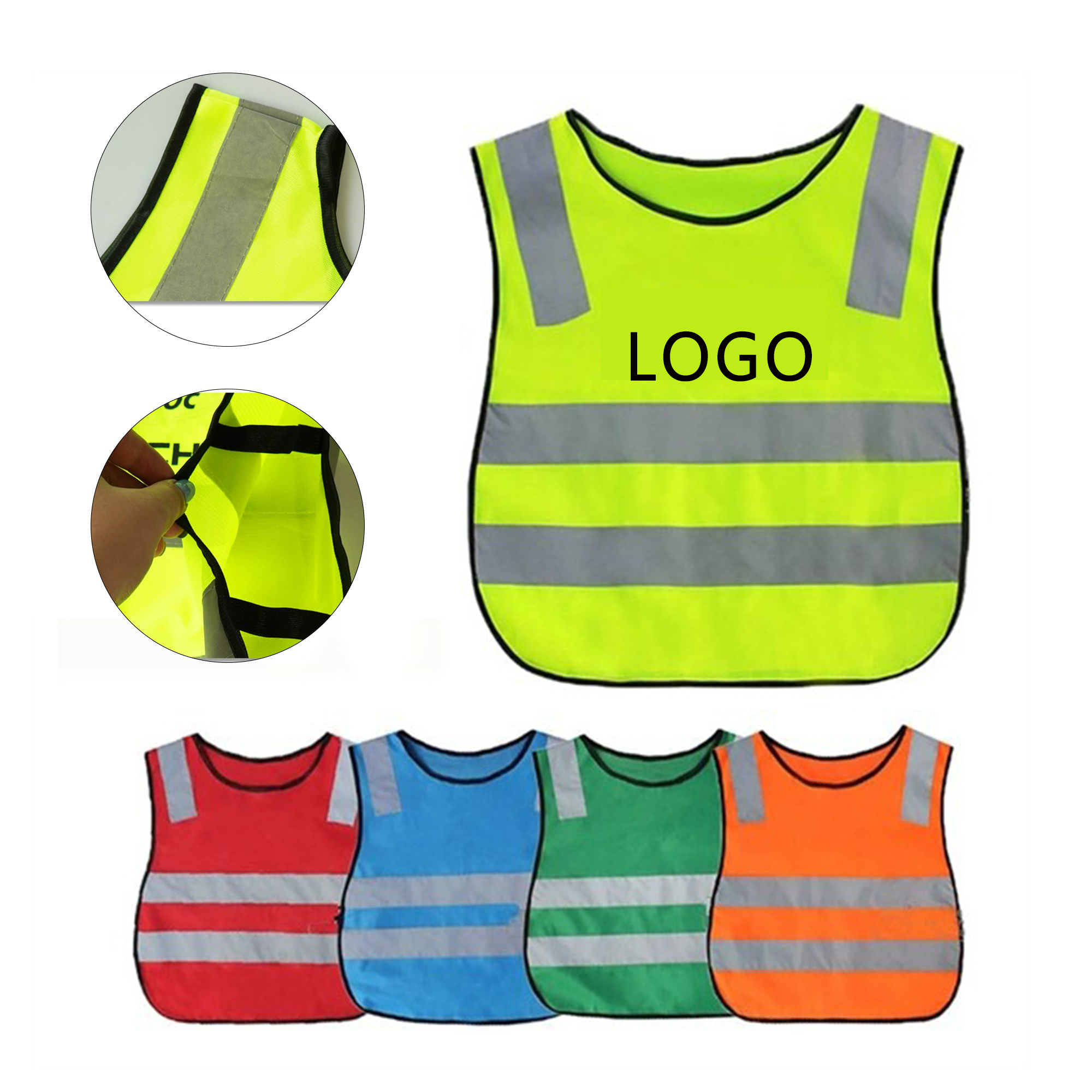 Kids Reflective Safety Vest Outdoor Protection 1