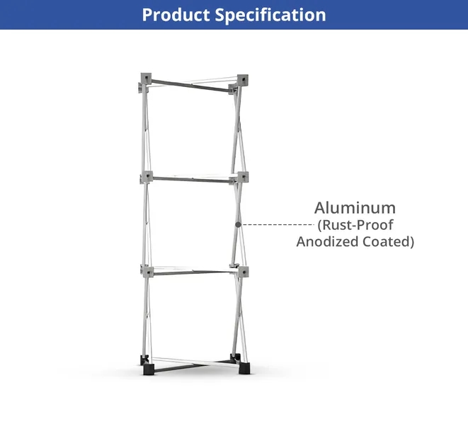 1x3 Micro GeoMetrix Table Top Display Package 12.60"x12.60" 6
