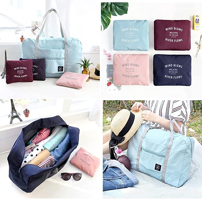 Foldable Travel Duffel Tote Bag Carry on Luggage 11