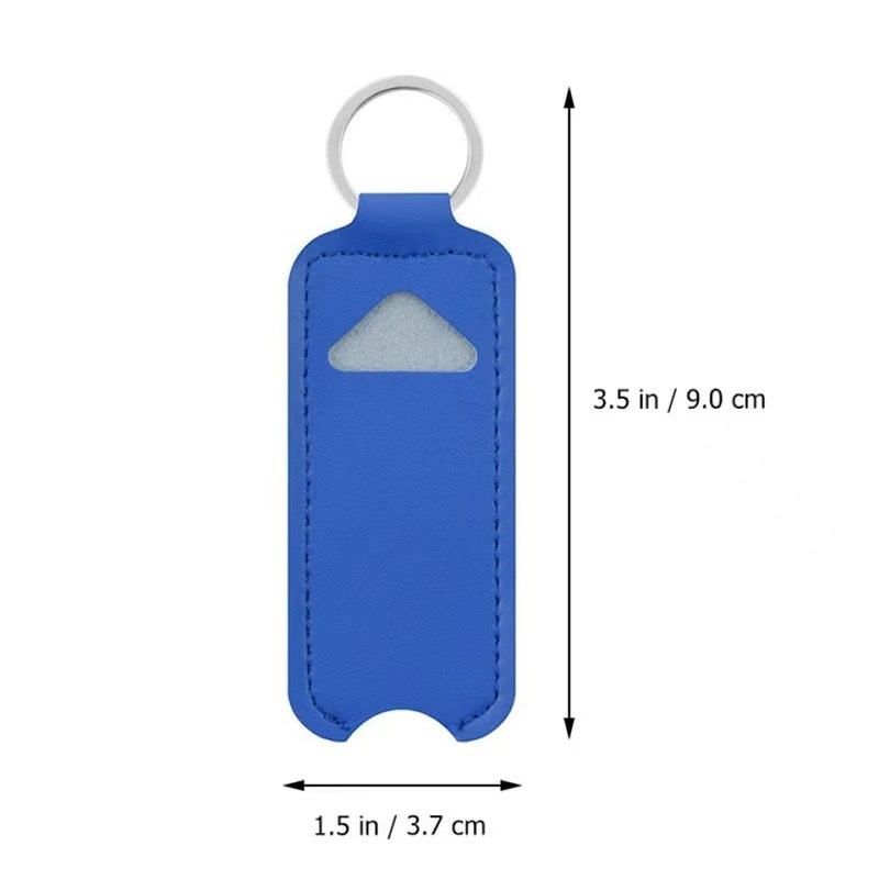 Pu Chapstick Holder Portable Keychain 1