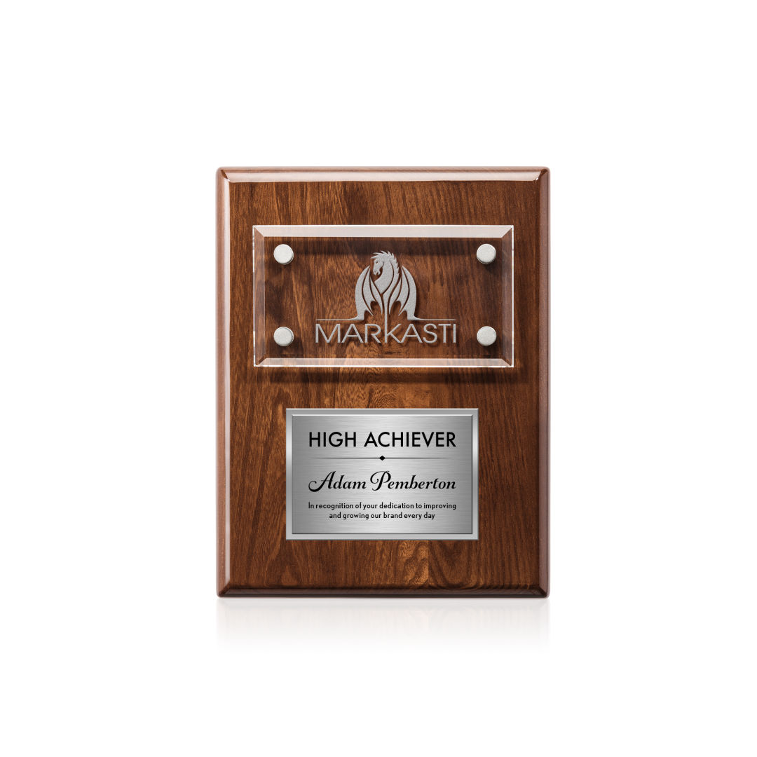 Gossamer Plaque - Walnut/Silver 8