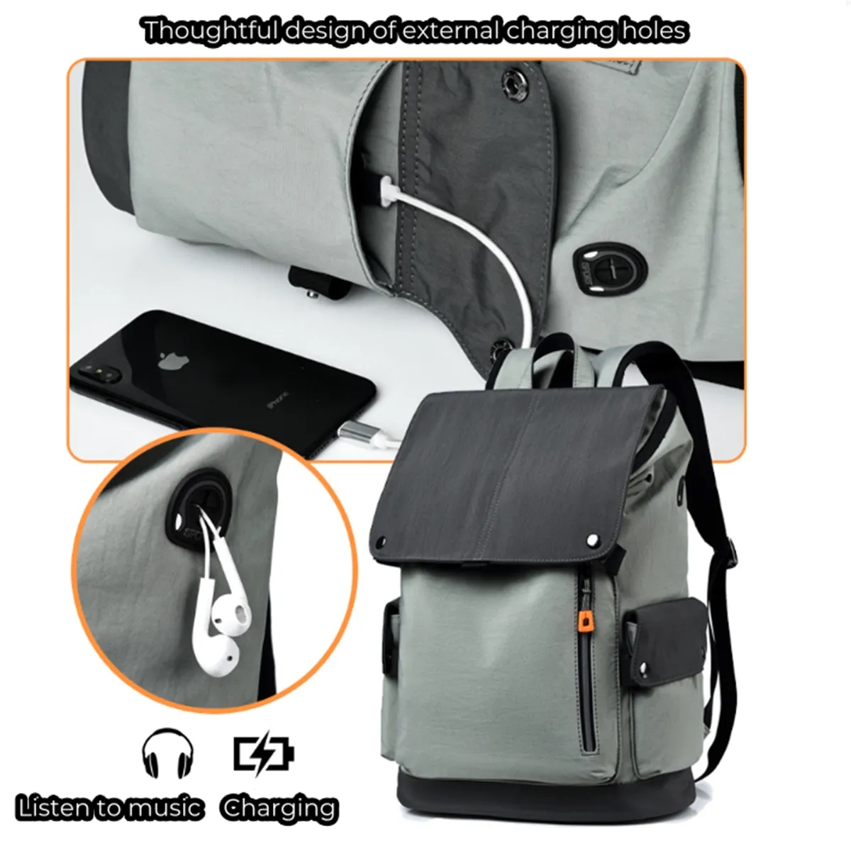 Backpack School Bag College Bookbags Fits 15.6 Inch Notebook 3