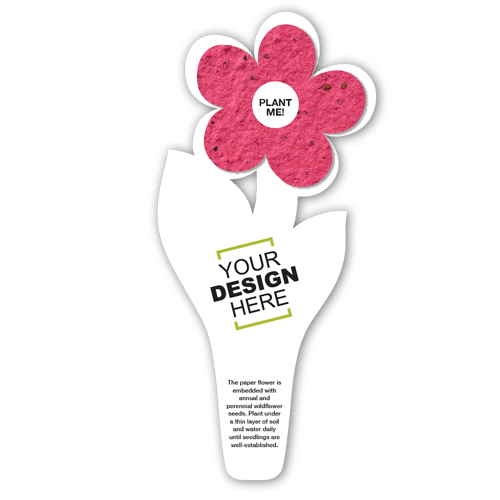 Seed Paper Flower Bookmark 3