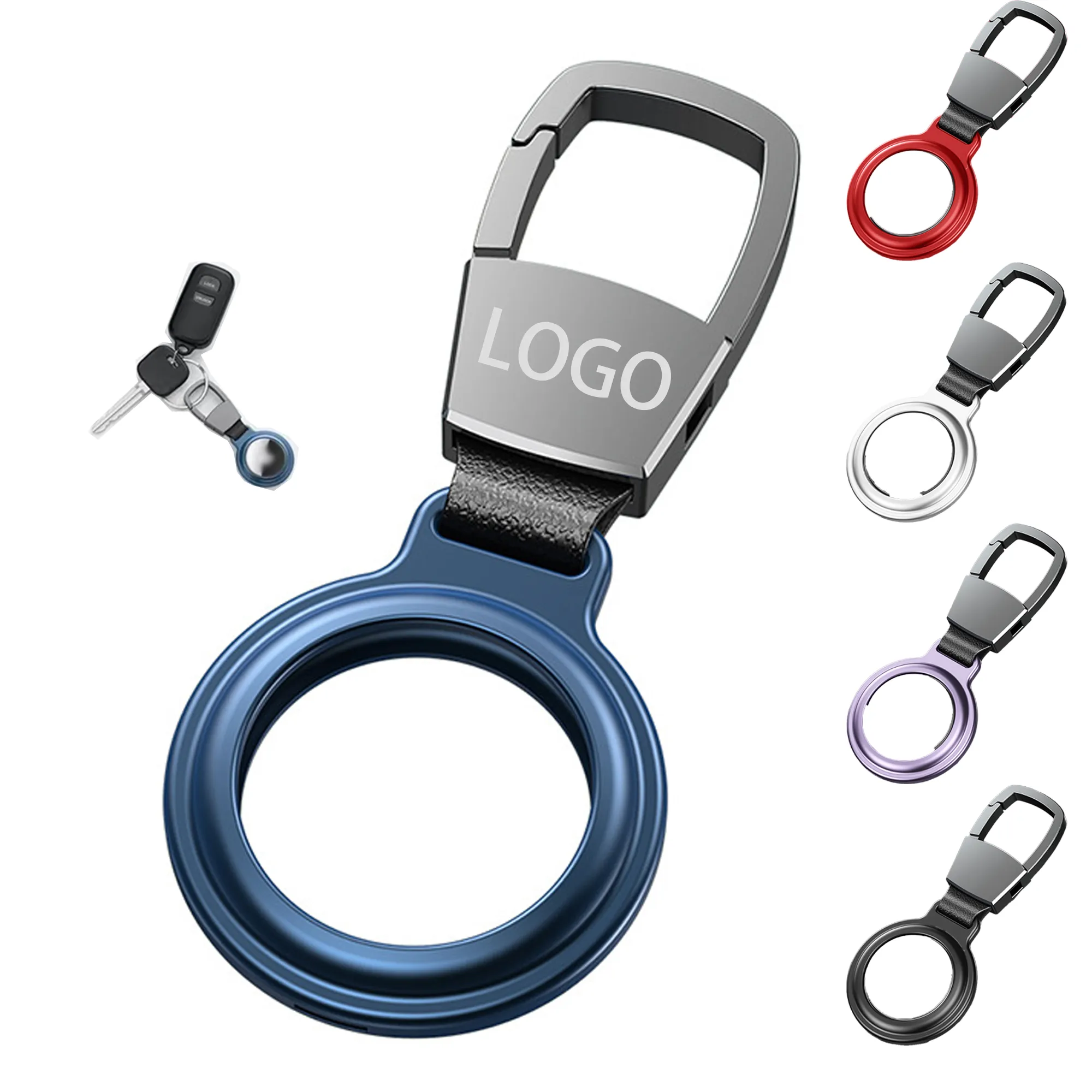 MOQ 50 Magnetic Metal Tracker Case Keychain Protective Cover 2