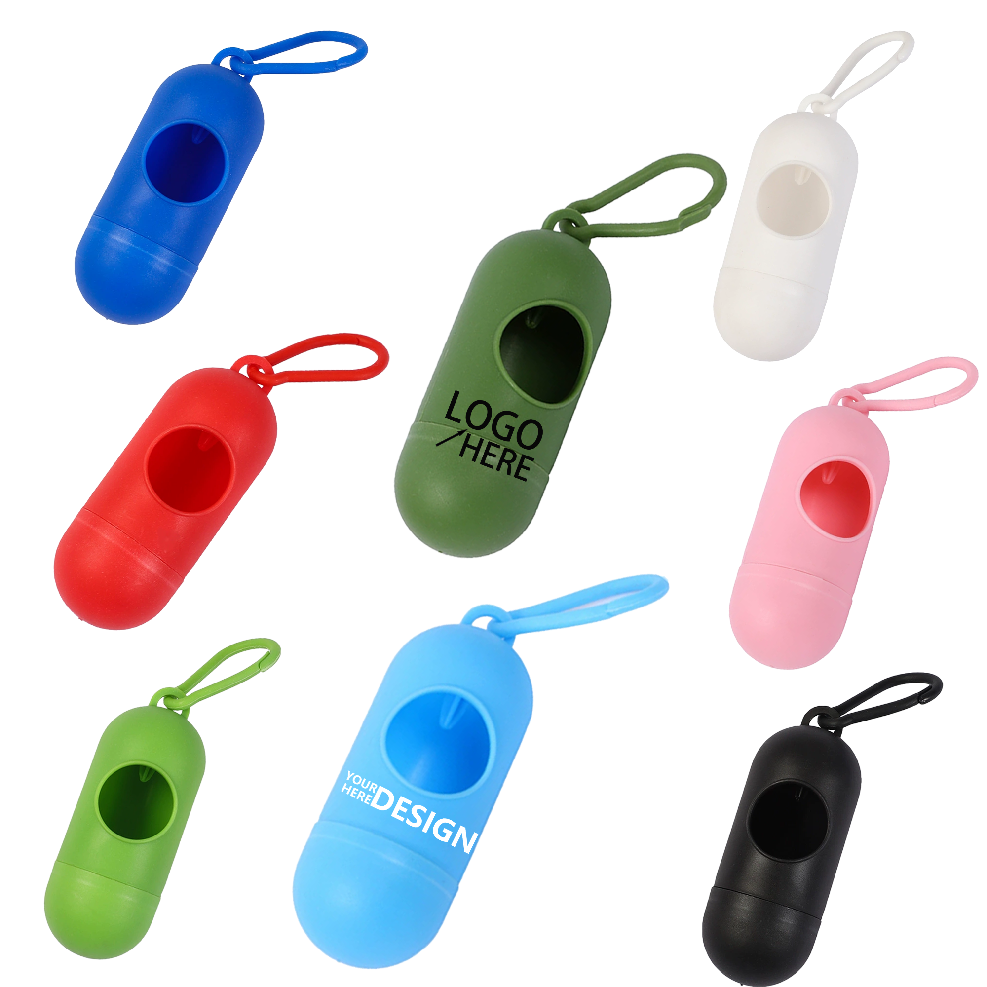 Compact Plastic Pill-Style Trash Box 2