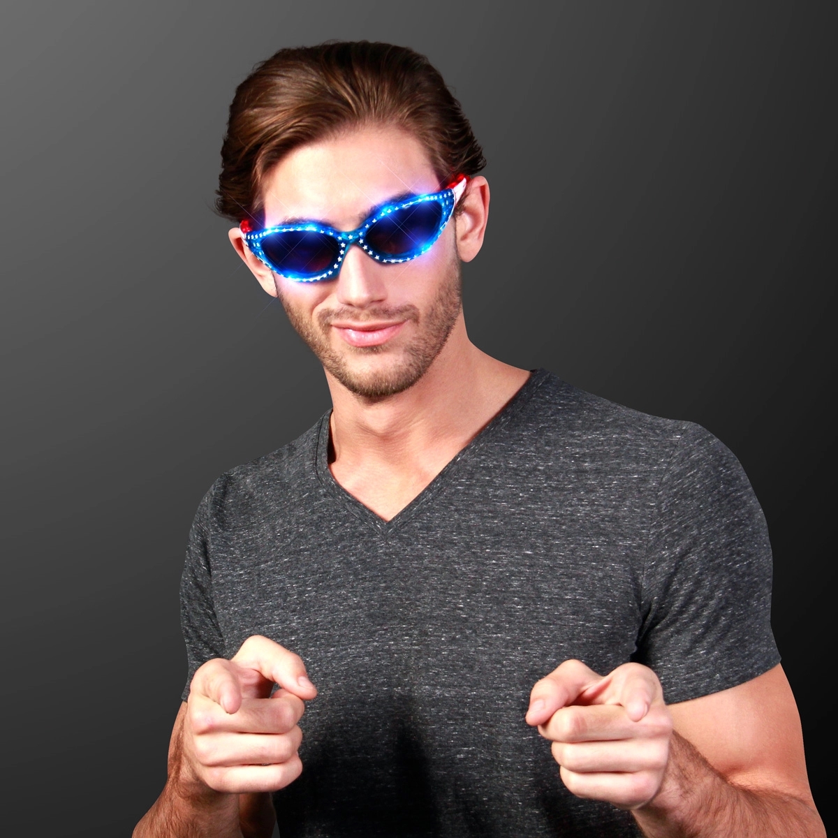 Flashing LED Sunglasses 1