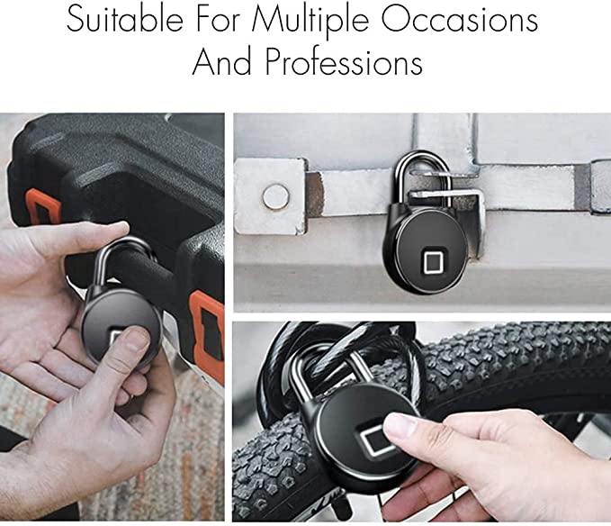 Smart Keyless Padlock w/ USB Rechargeable 14