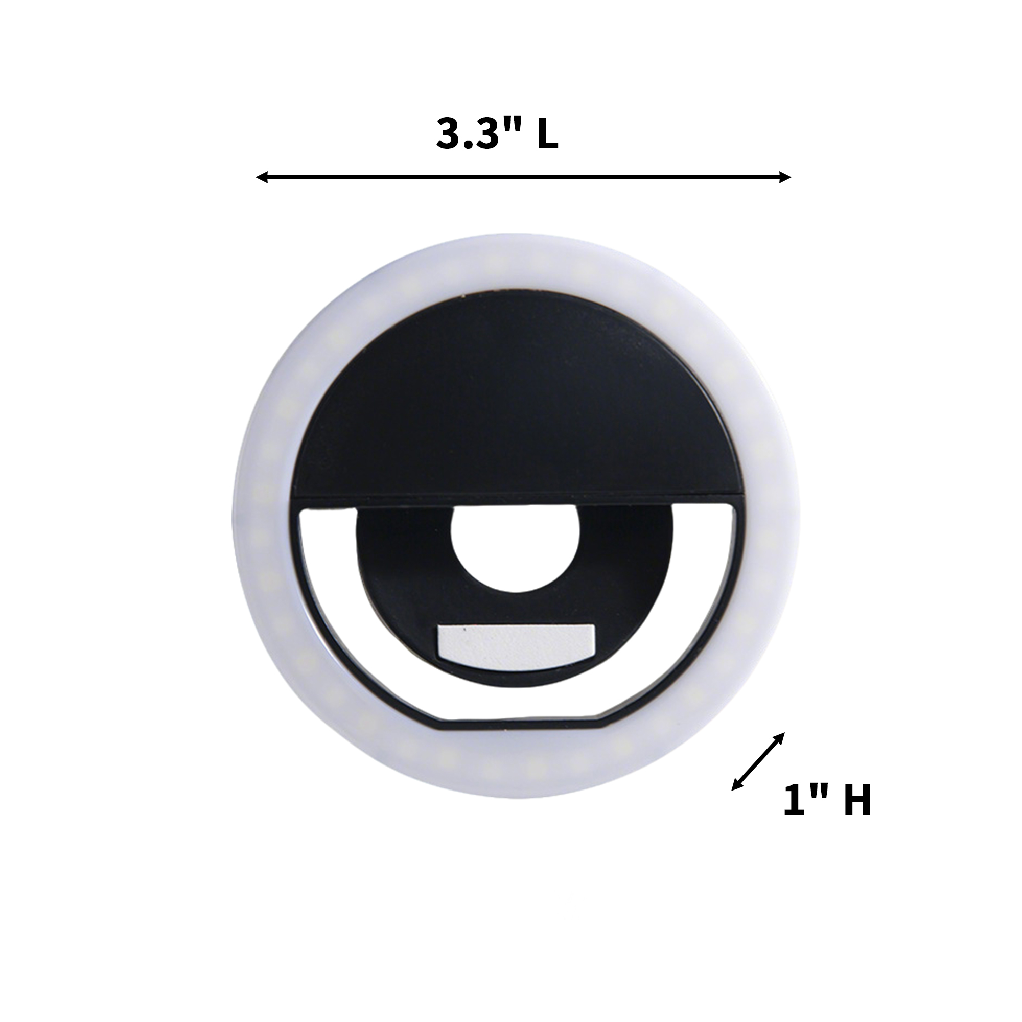 Rechargeable Clip On Selfie Ring Light 5