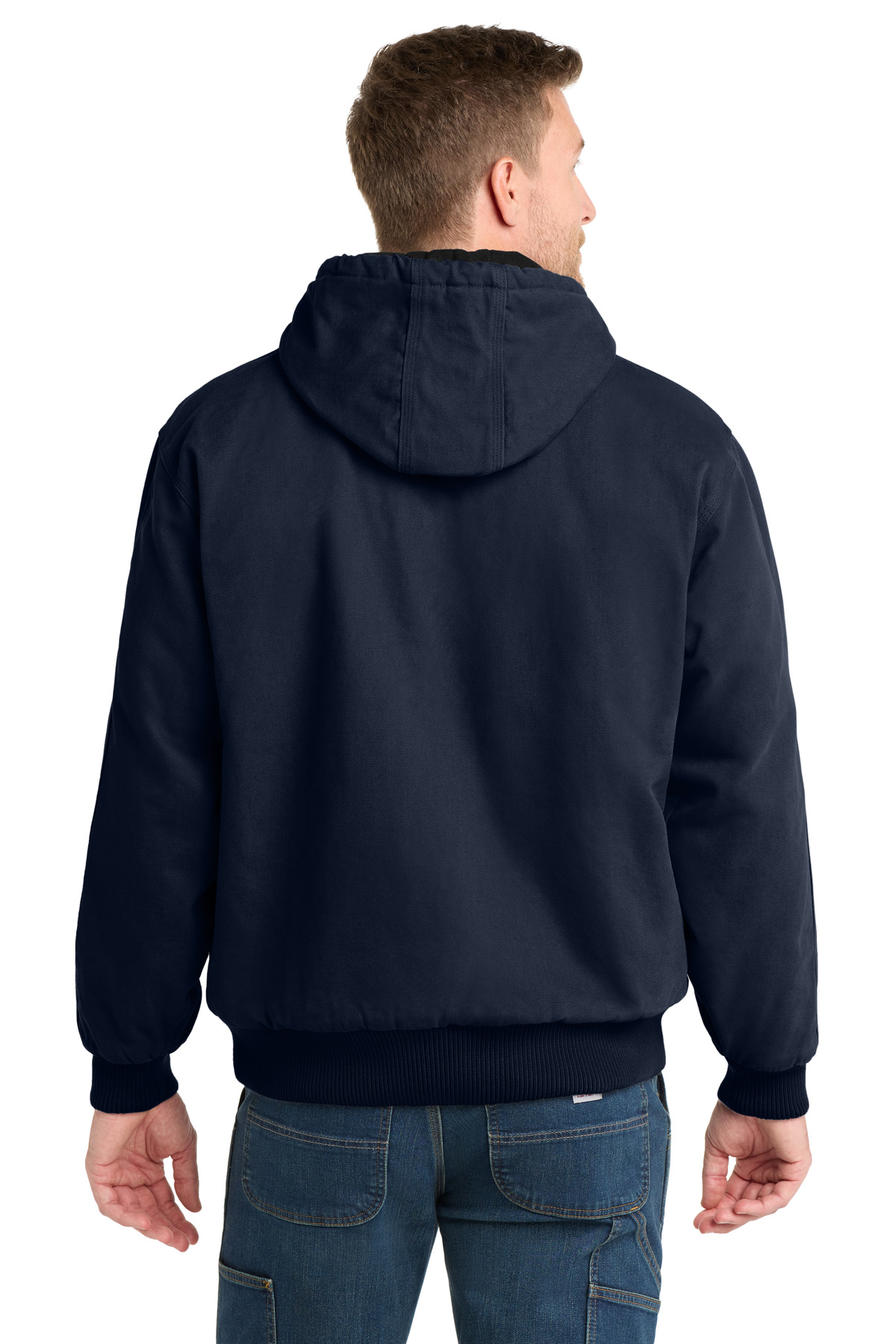 CornerStone Washed Duck Cloth Insulated Hooded Work Jacket. CSJ41 17
