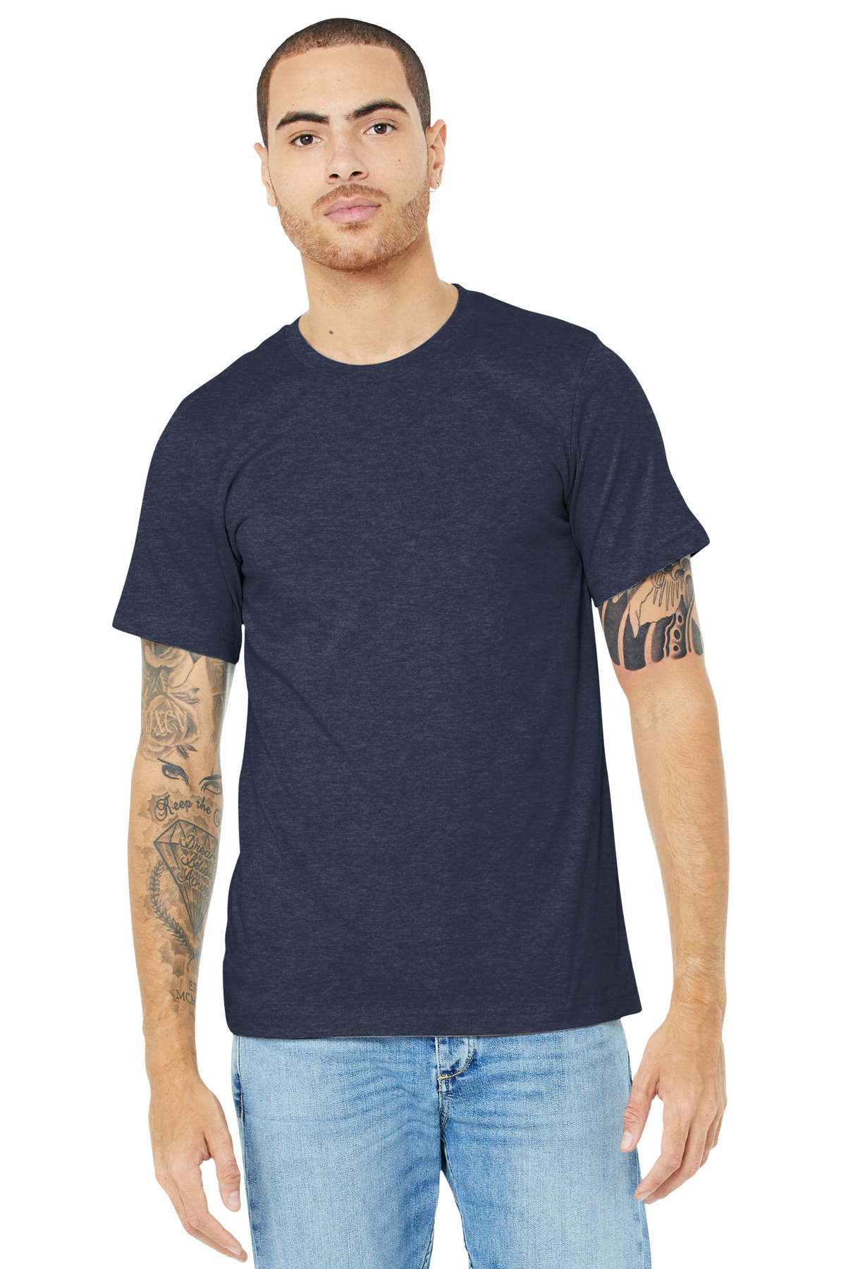 BELLA+CANVAS Unisex Heather CVC Short Sleeve Tee. BC3001CVC 159