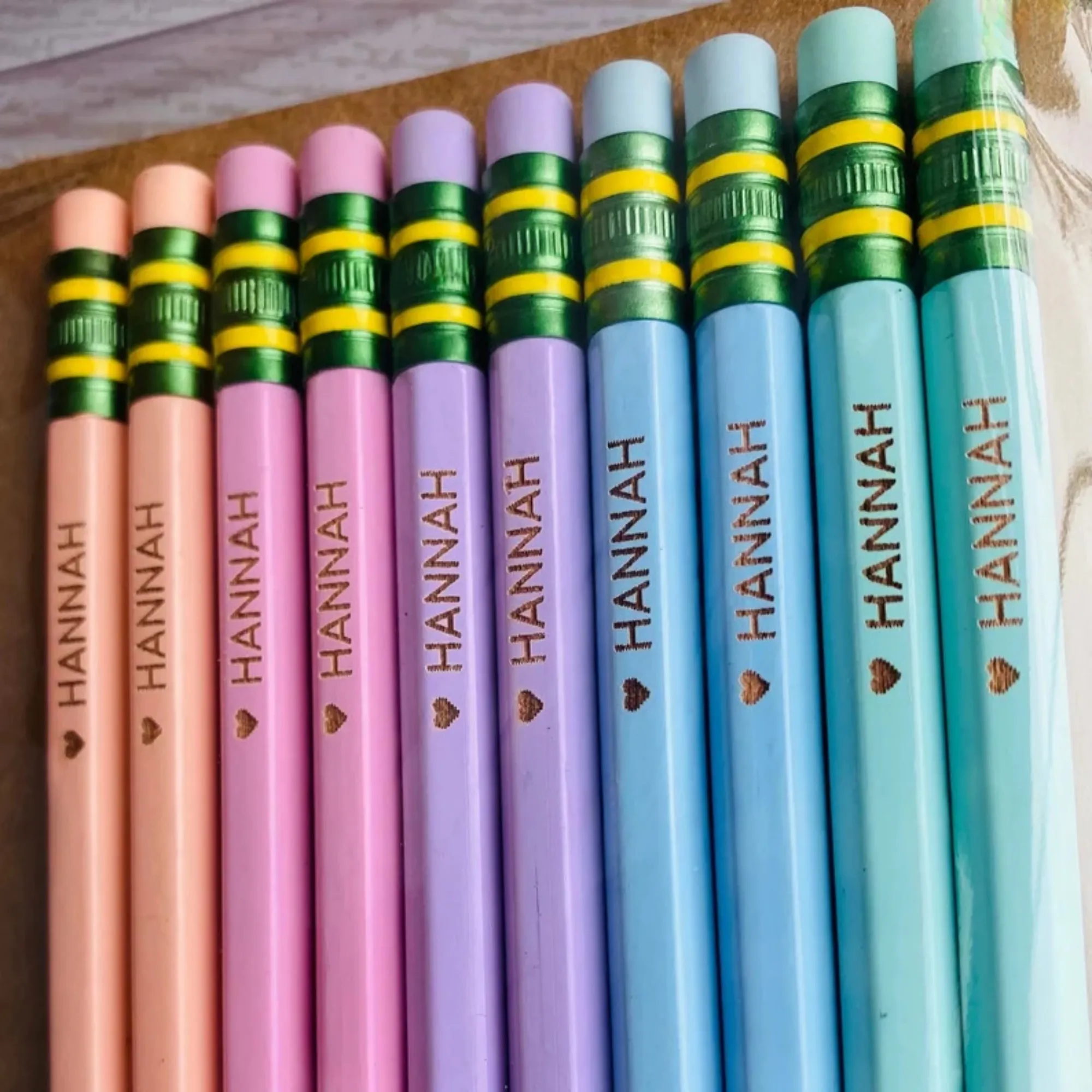 Elementary School Carving Creative Macaron Pencil 1