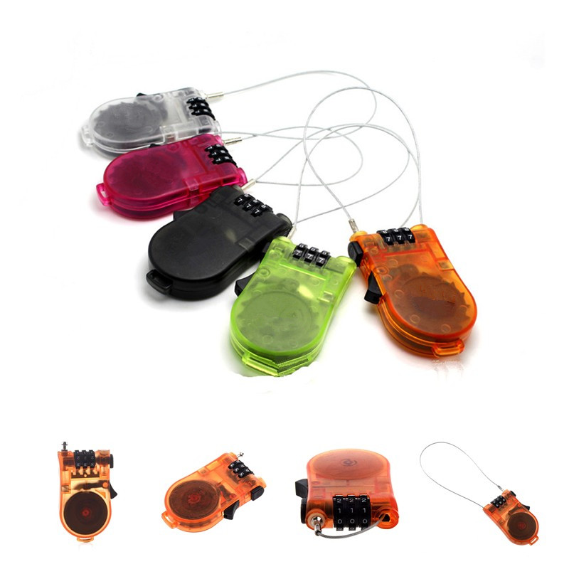 Retractable Cable Password Lock 2