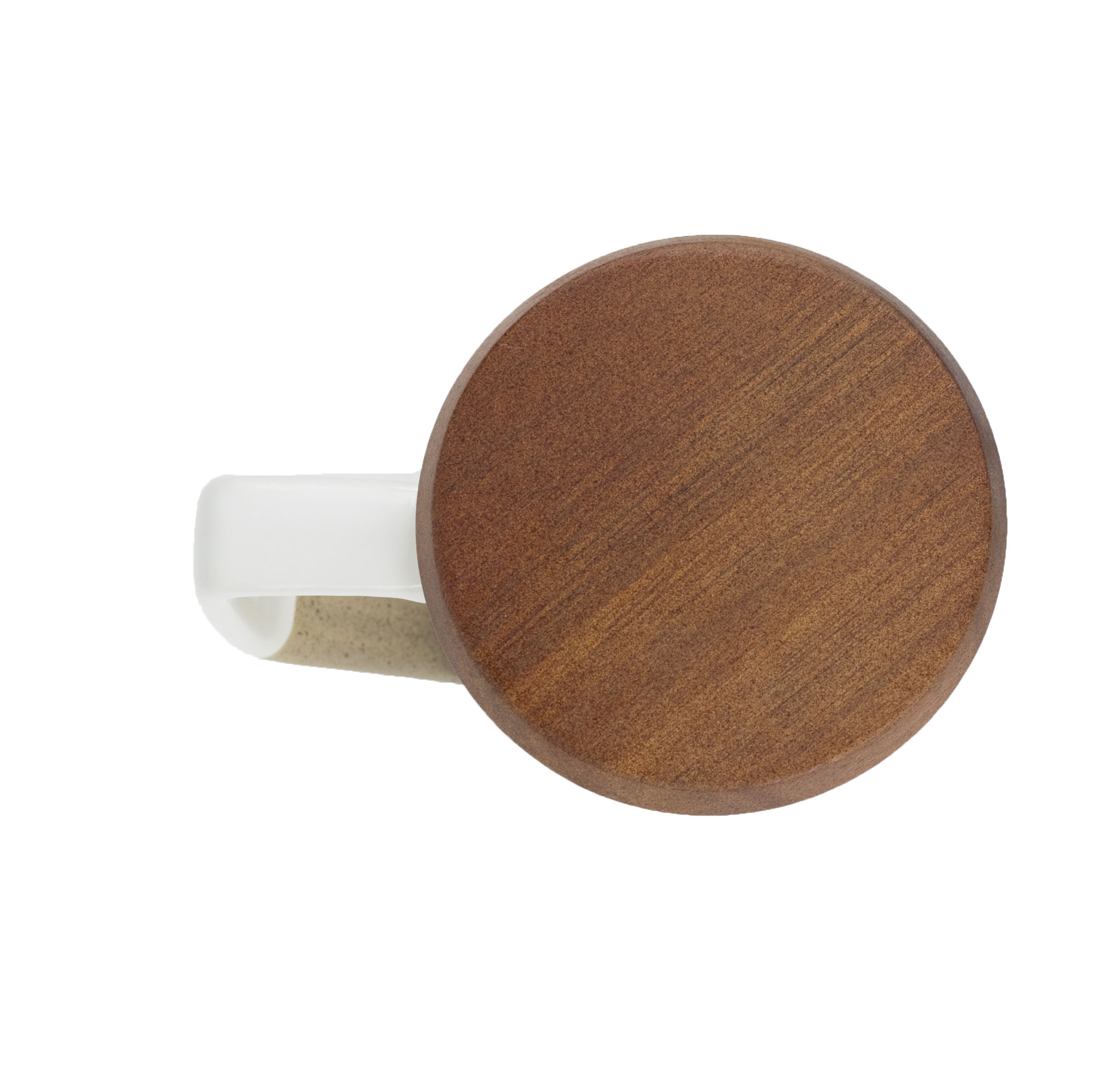 Concord 15oz 2-Toned Ceramic Mug with Wood Lid 5