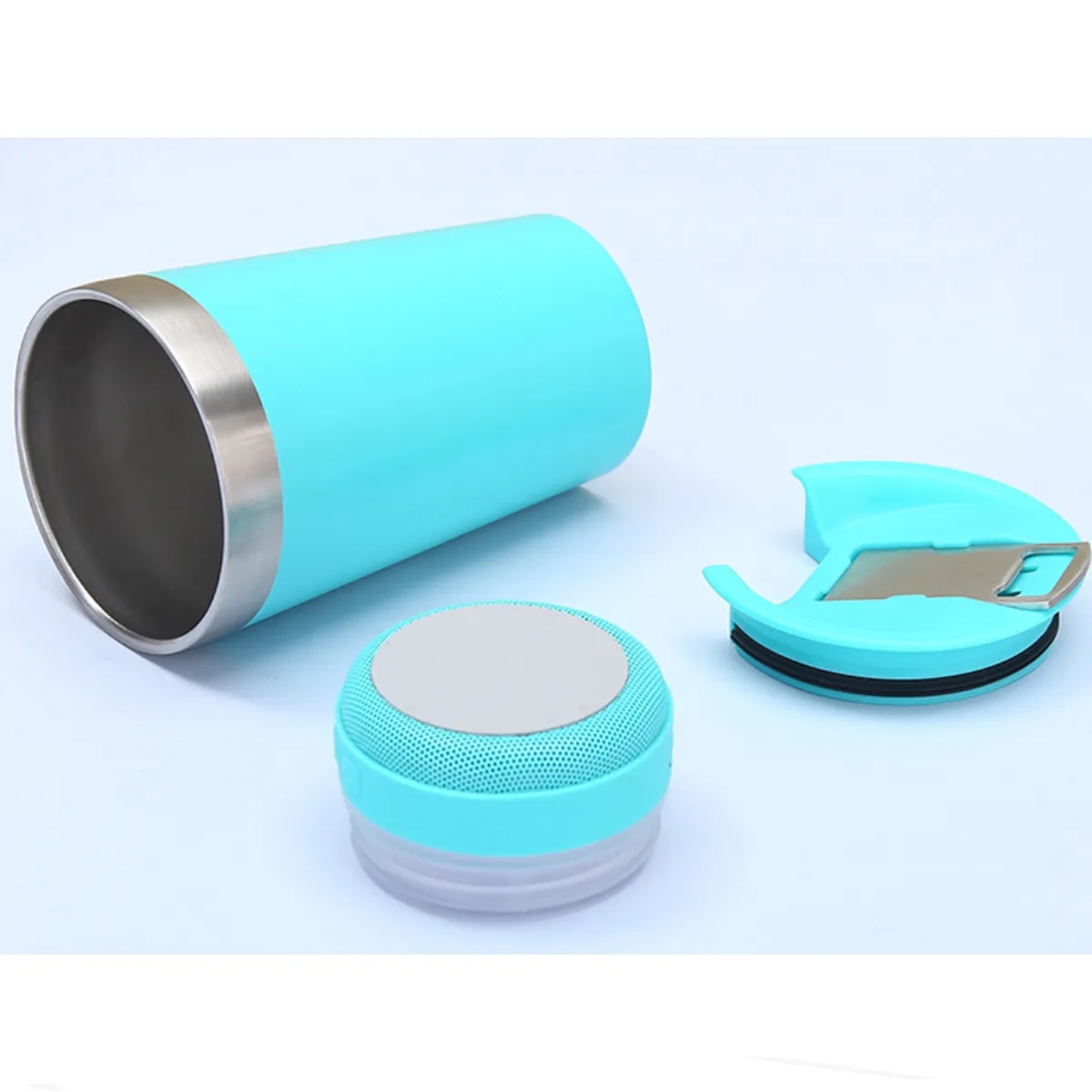 16oz Bluetooth Speaker Stainless Steel Insulated Tumbler wit 3