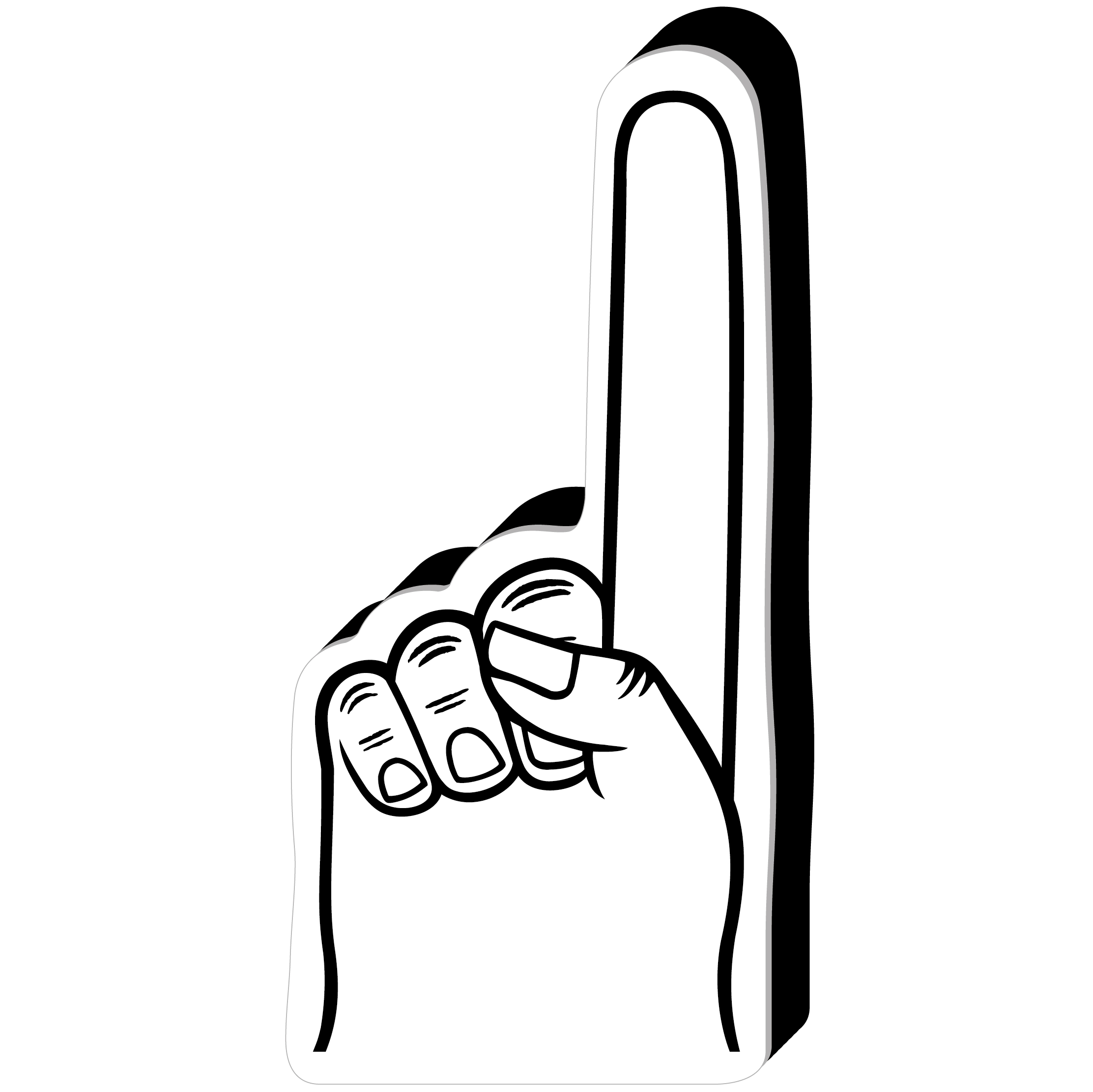 16" Signature Foam Hand 37