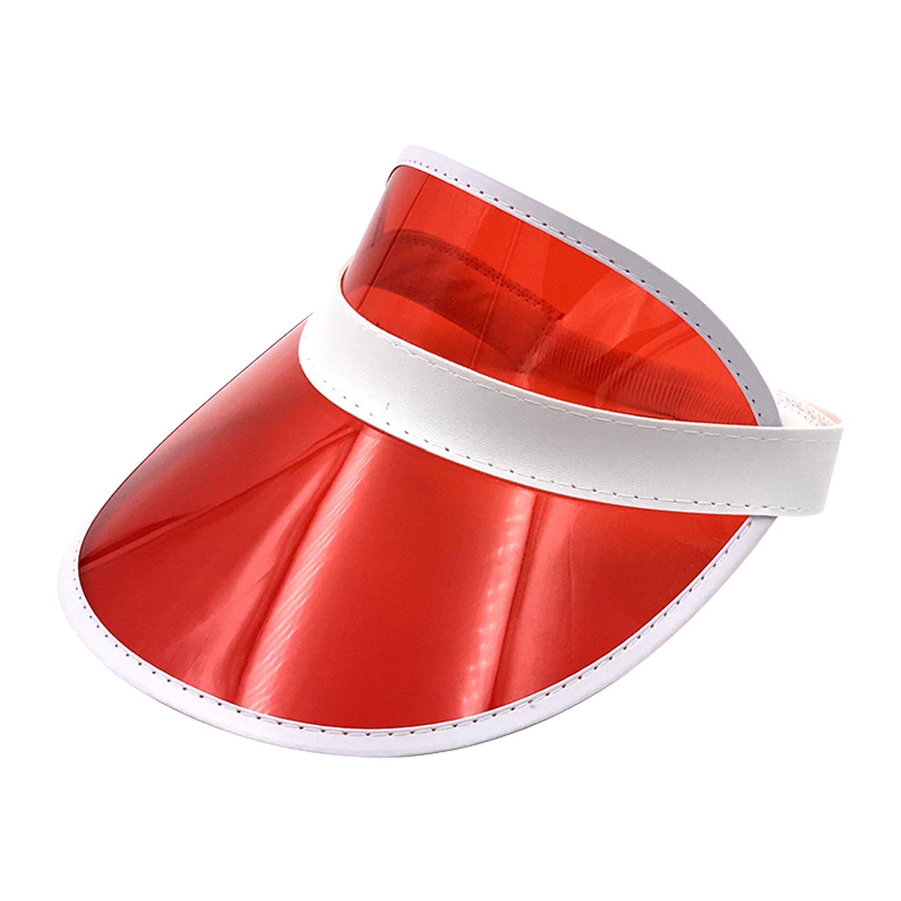 Plastic Clear Sun Visors with UV Protection 12