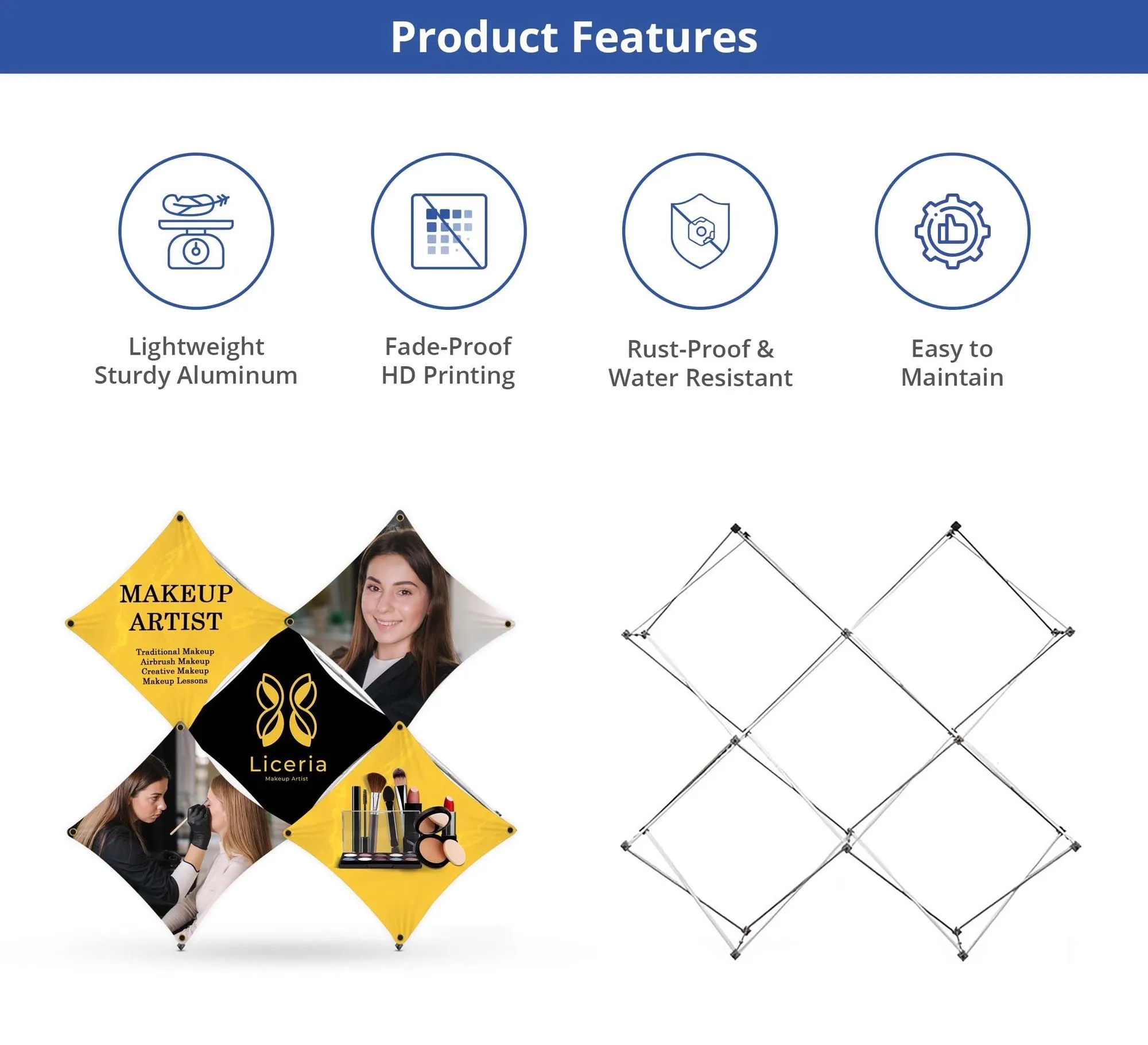 X Micro GeoMetrix Table Top Display Package -12.60" x 12.60" 5