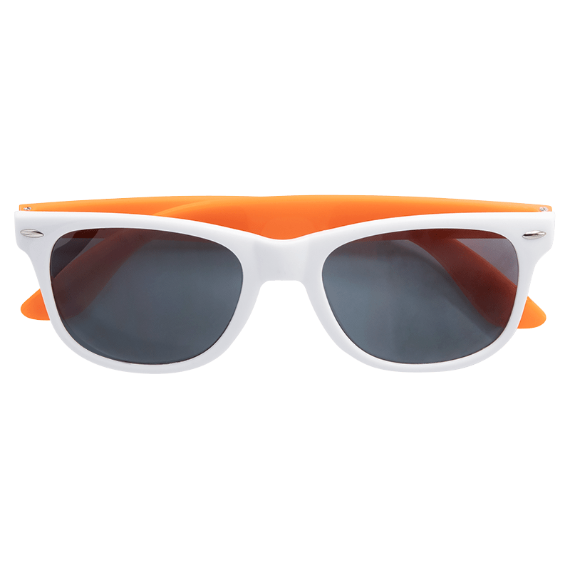 Custom White Frame Plastic Sunglasses 8
